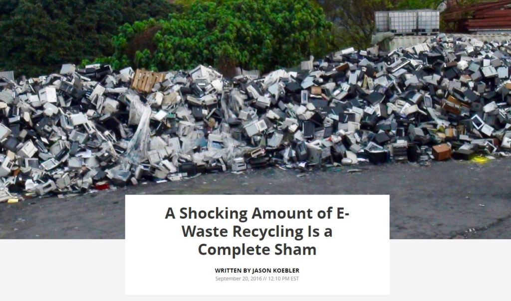 ERI’s John Shegerian Calls e-Waste Export Practices Described in Vice Article a ‘Massive Risk’